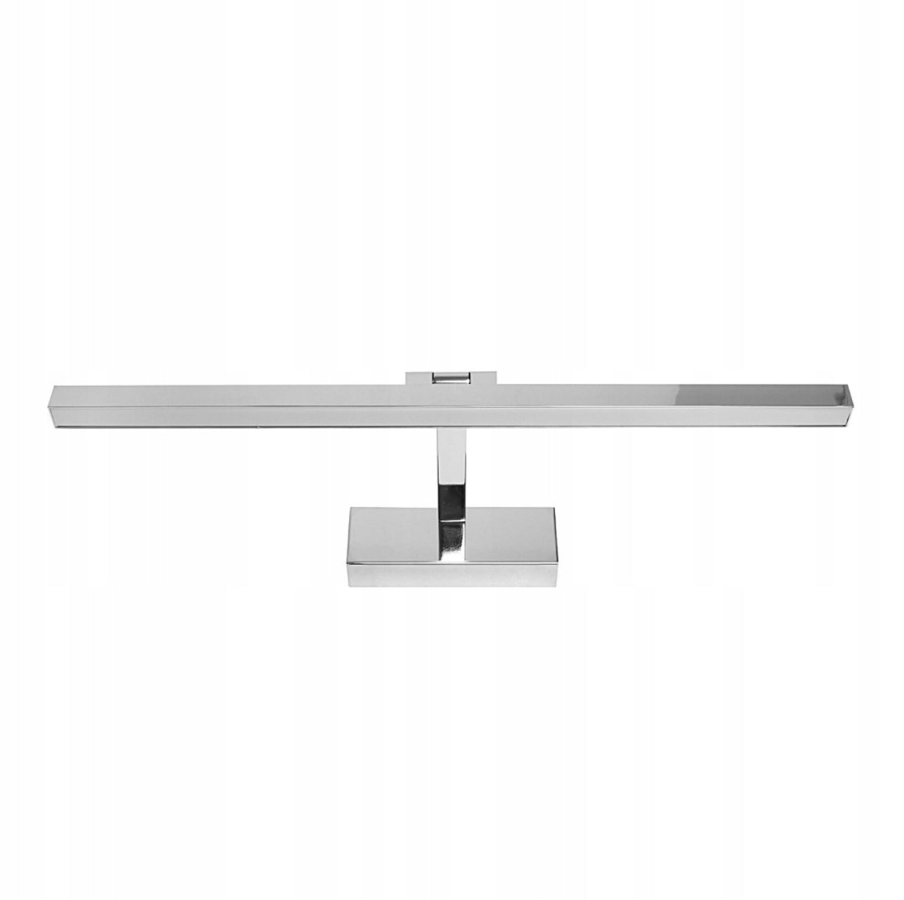 Moderne LED-vegglampe for bad i krom finish, 12W energiklasse A med nøytralt hvitt lys 4000K. Stilren vegglampe med IP44 vannbeskyttelse, ideell for speilbelysning og minimalistisk interiørdesign.