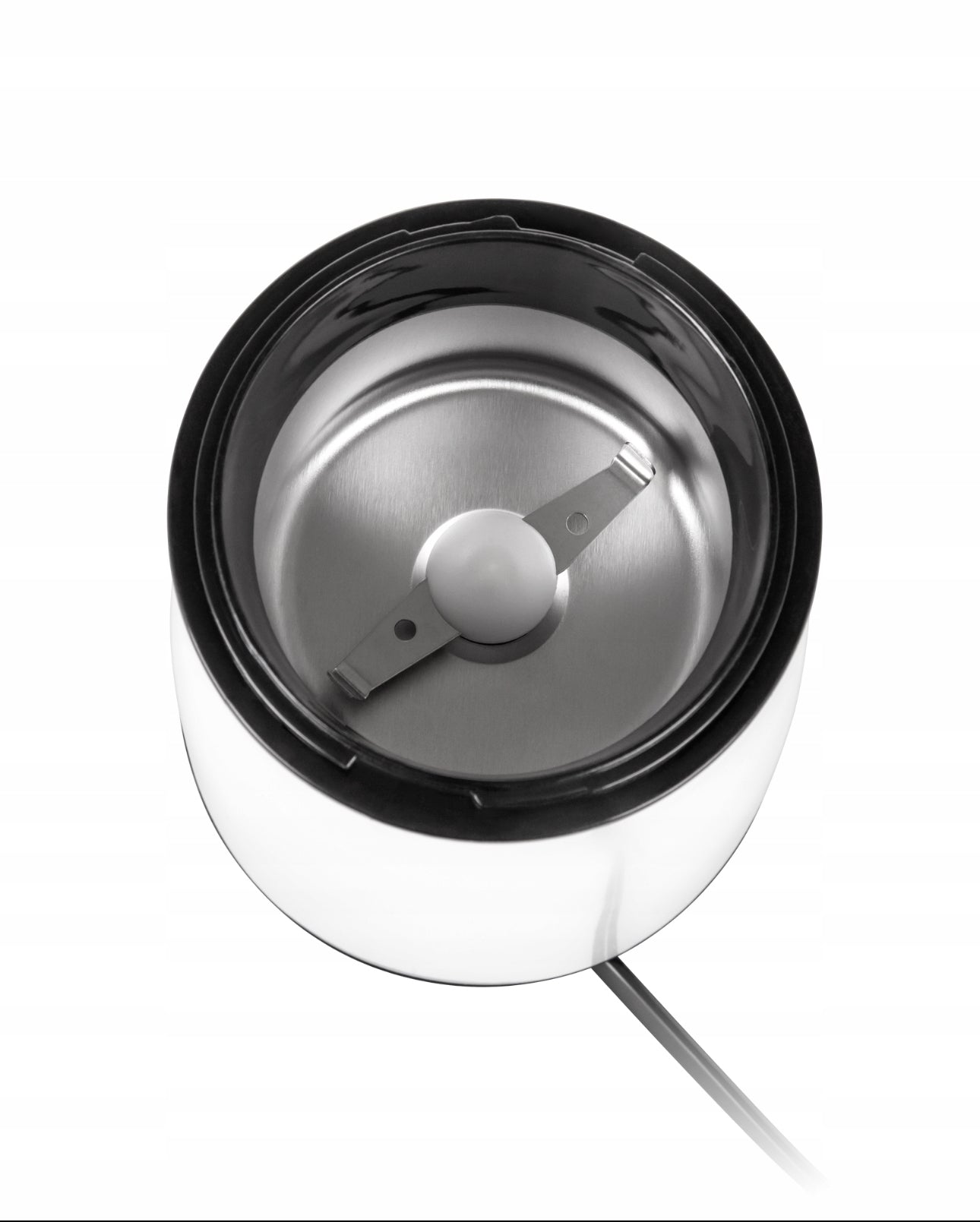 Kvernens innsiden med dobbel rustfri stålklinge og ledning