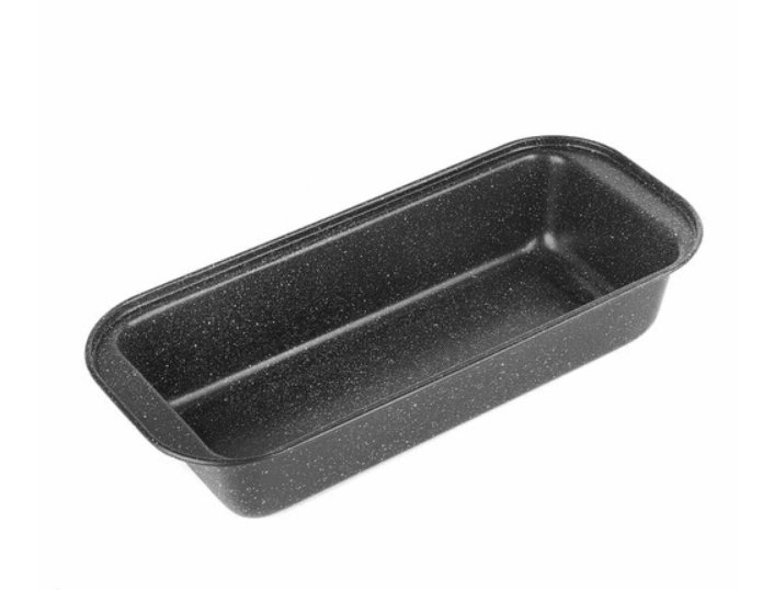MIDNIGHT MARBLE: ELEGANT REKTANGULÆR NON-STICK KAKEFORM I BLACK MARBLE MØNSTER