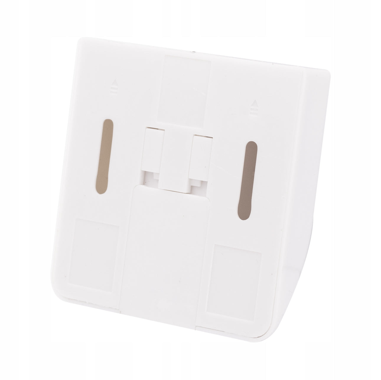 Bakside av hvit LED-lampe med monteringsfeste