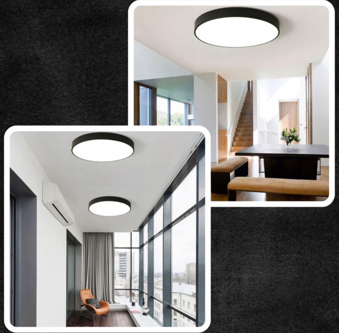 Rund LED-taklampe 24W i moderne, minimalistisk design med energiklasse A. Perfekt for stue, kjøkken eller soverom, med nøytral lysfarge på 4000K og høy lysstyrke på 2200 lumen. Slank og stilren lampe med enkel montering og lang levetid.