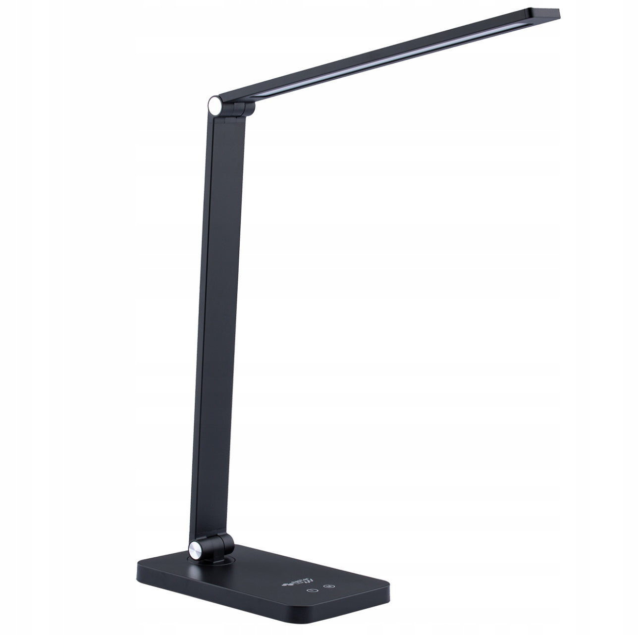 Minimalistisk svart skrivebordslampe i metall med justerbart hode
