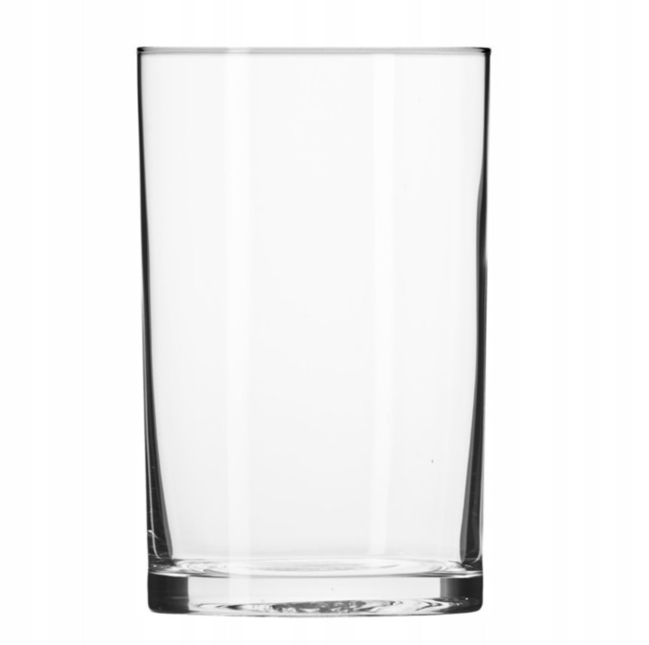 Enkelt, gjennomsiktig glass med tykt bunnparti