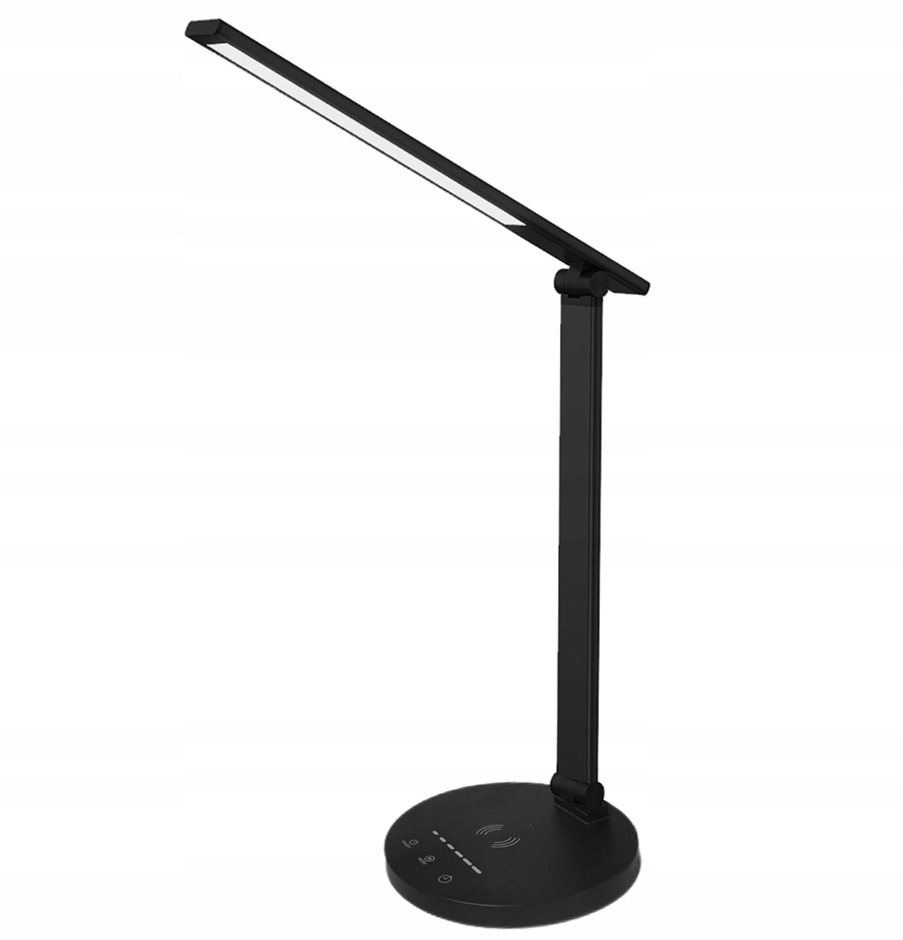 Moderne skrivebordslampe i svart med justerbart lys