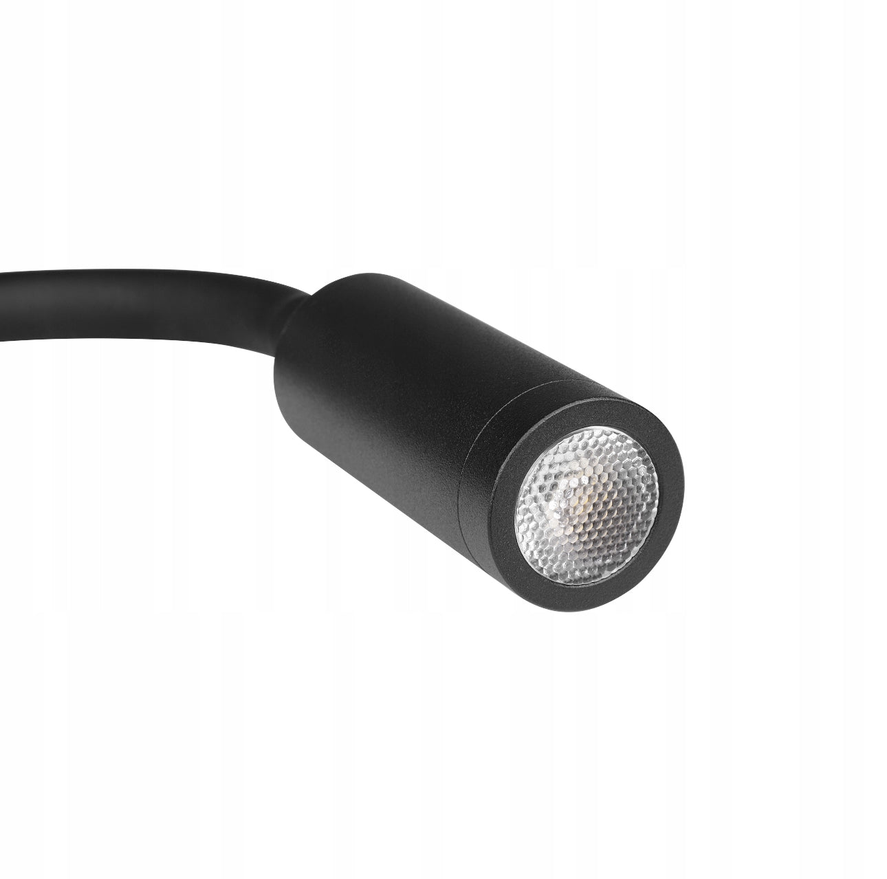 Vegglampe i svart med fleksibel arm for målrettet lys