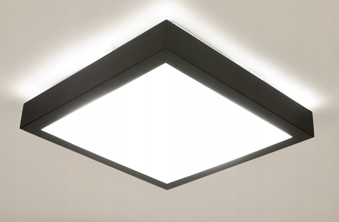 firkantet LED-taklampe med moderne design og energiklasse A, perfekt for stue, kjøkken eller gang, enkel montering, nøytralt hvitt lys på 4000K, lang levetid og lavt strømforbruk