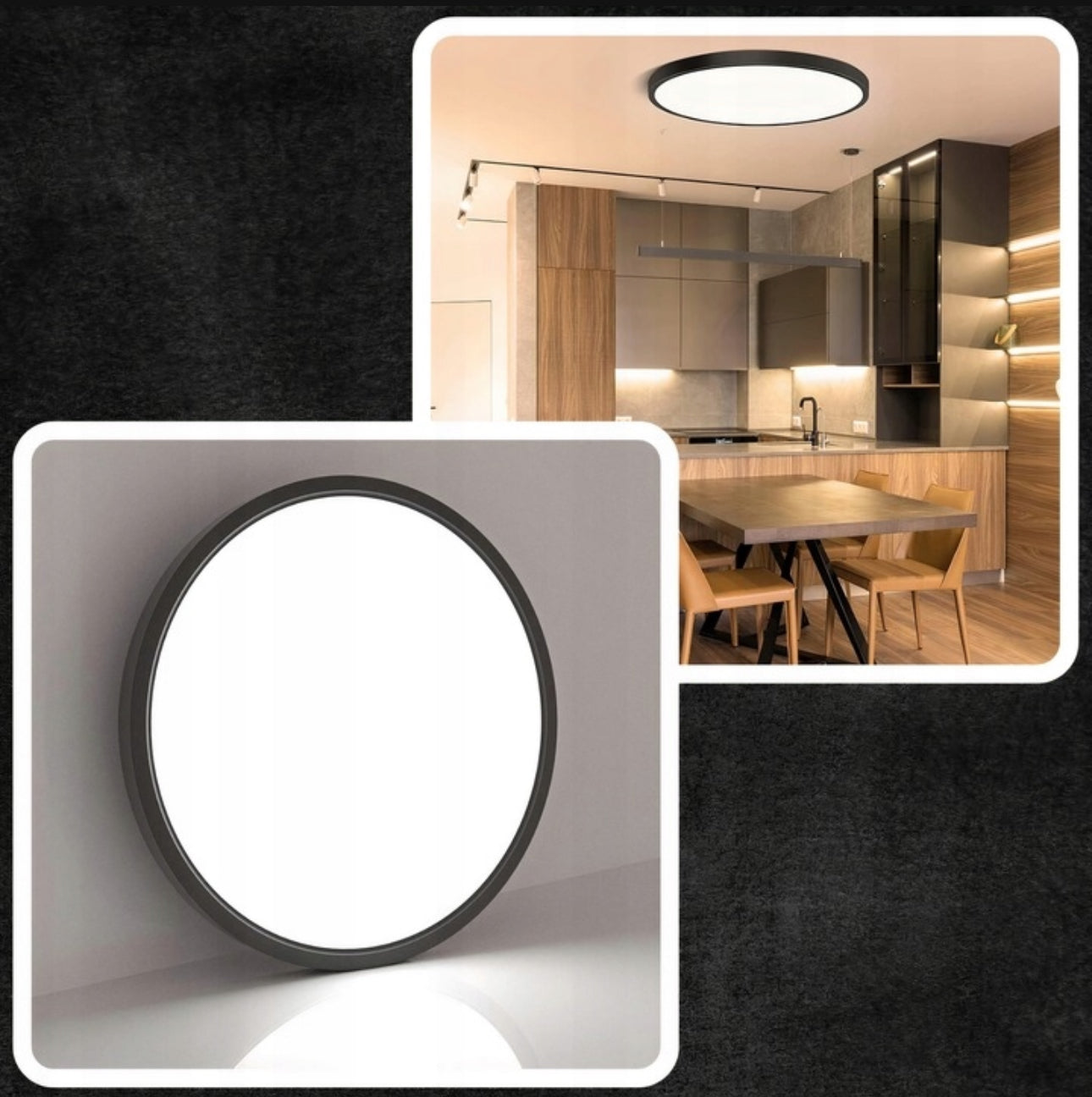 Rund LED-taklampe 24W i moderne, minimalistisk design med energiklasse A. Perfekt for stue, kjøkken eller soverom, med nøytral lysfarge på 4000K og høy lysstyrke på 2200 lumen. Slank og stilren lampe med enkel montering og lang levetid.