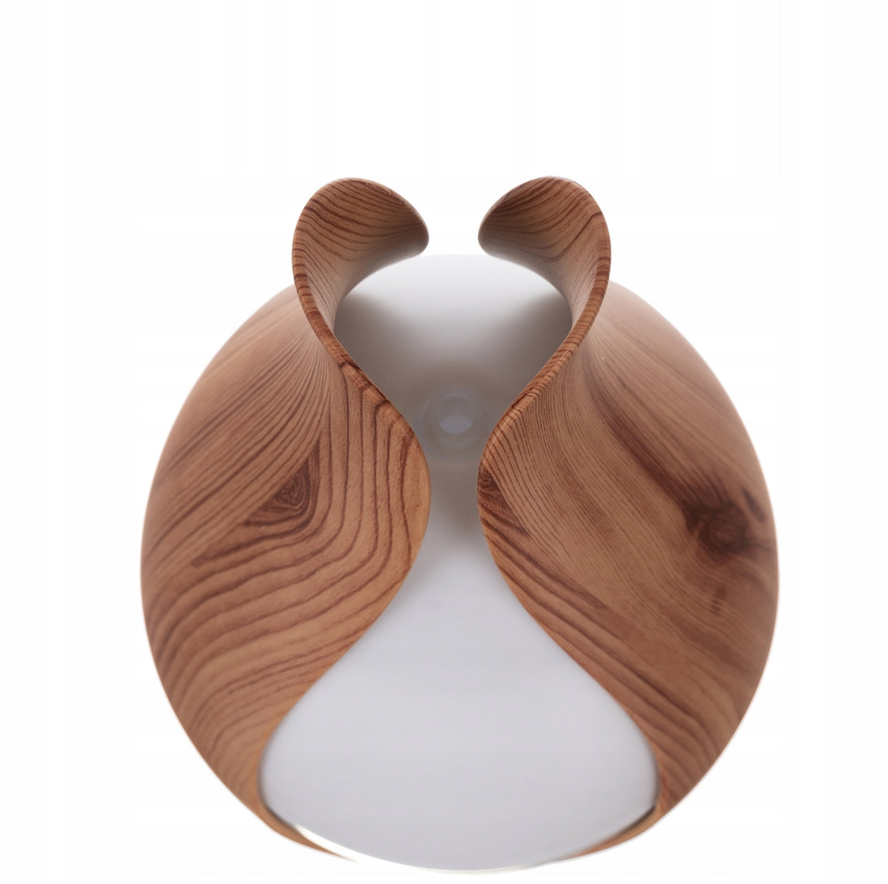 Ultrasonisk aroma diffuser med LED-lys i treimitasjon, 200 ml kapasitet, perfekt for aromaterapi og luftfukting i hjemmet, med fjernkontroll og justerbare lysinnstillinger.