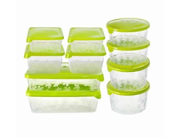 SETT MED 10x MATBEHOLDERE PLASTBOKSER
