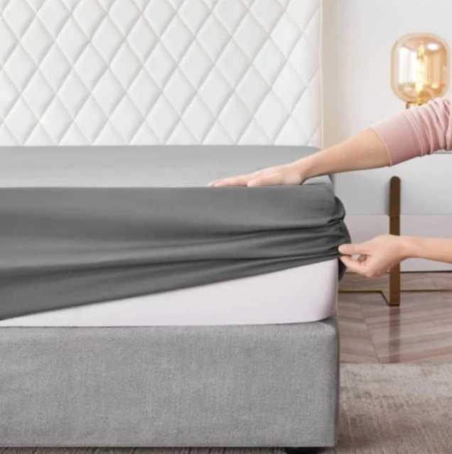ULTIMAT KOMFORT: LUKSURIØST GRÅ FROTTE LAKEN MED ELASTISK KANTSYSTEM - PREMIUM TYKKELSE I FLERE STØRRELSER