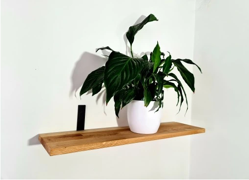 FOREST DESIGN HYLLE 60x18x2 CM NATURLIG EIK